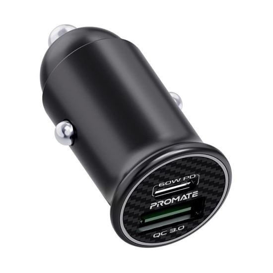 Promate Bullet-PD60 60W Micro In-Car Charger