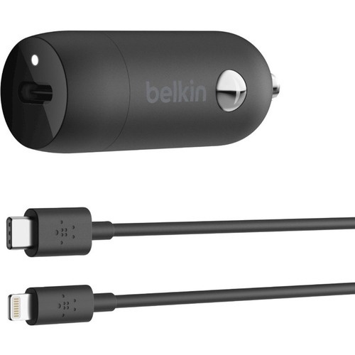 Belkin 20W USB-C Auto Adapter (1.2m, Black)