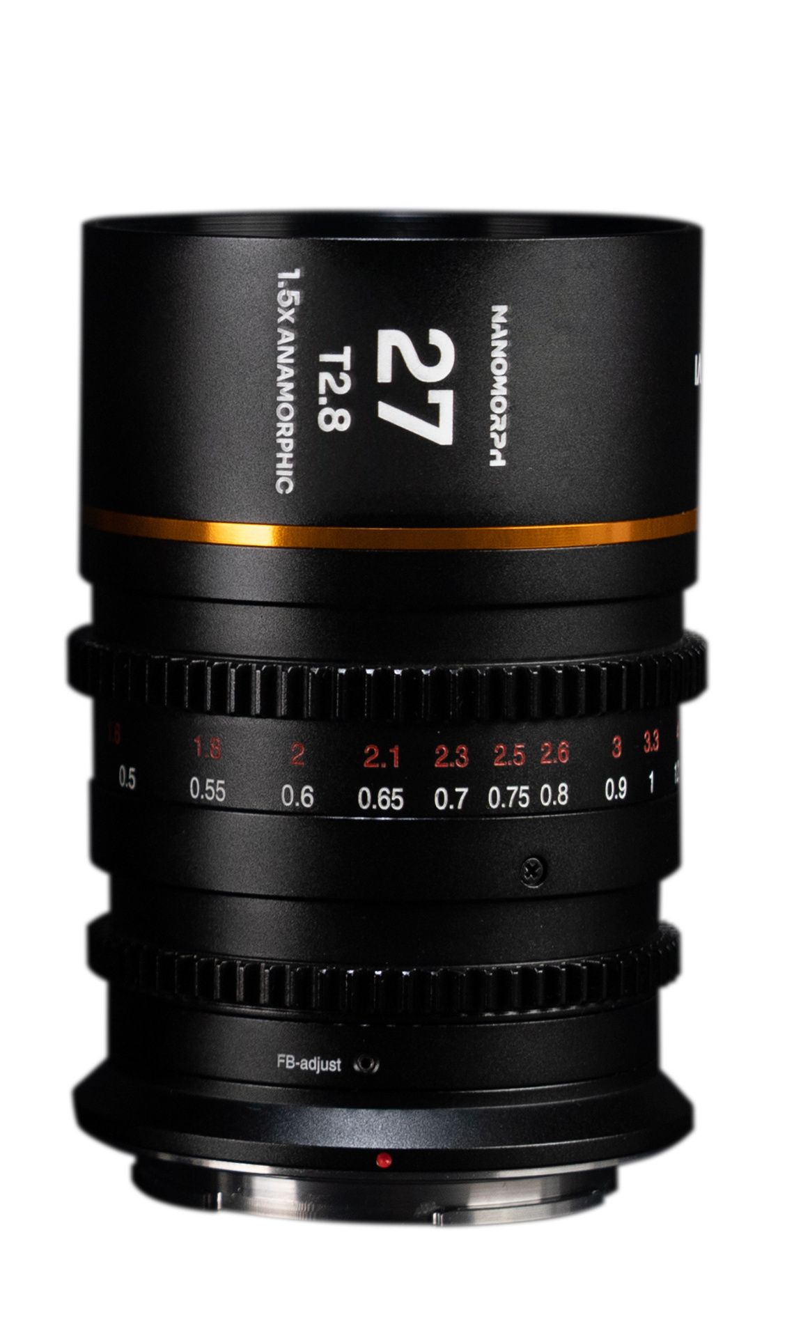 Laowa Nanomorph Anamorphic 27mm T2.8 1.5x S35 Lens (L Mount, Amber)