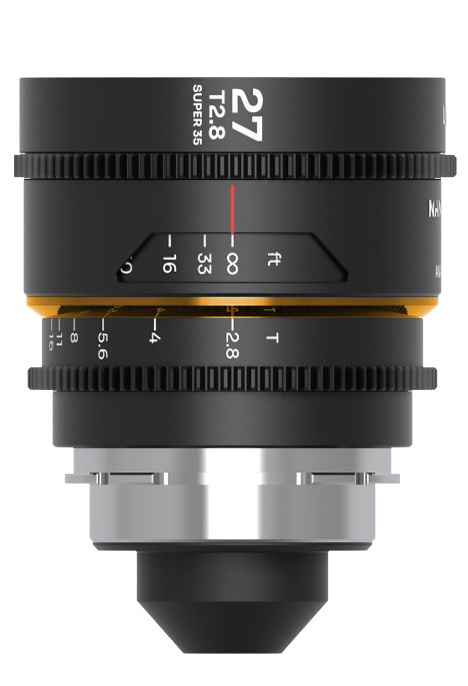 Laowa Nanomorph Anamorphic 27mm T2.8 1.5x S35 Lens (PL Default + EF Mount, Amber)