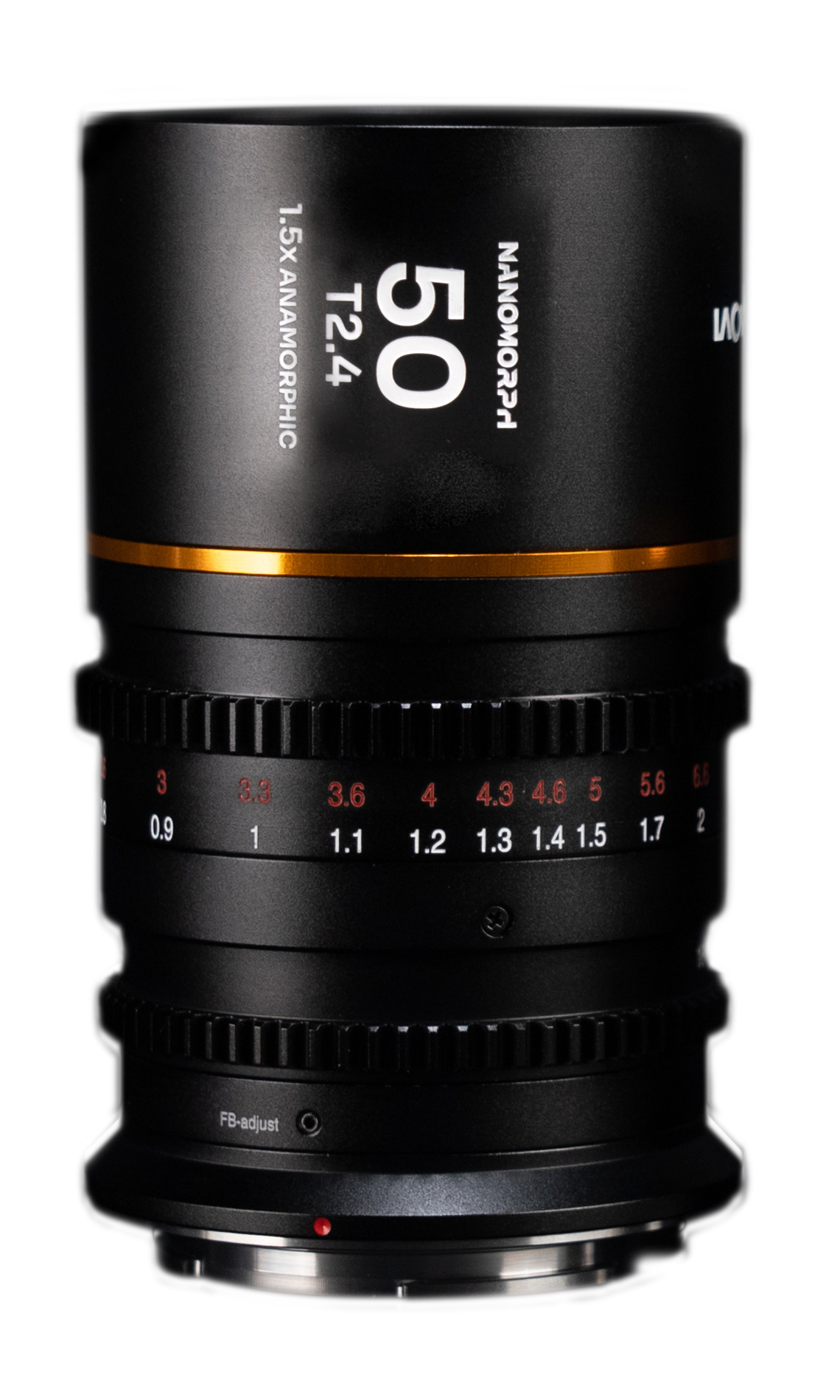 Laowa Nanomorph Anamorphic 50mm T2.4 1.5x S35 Lens (L Mount, Amber)