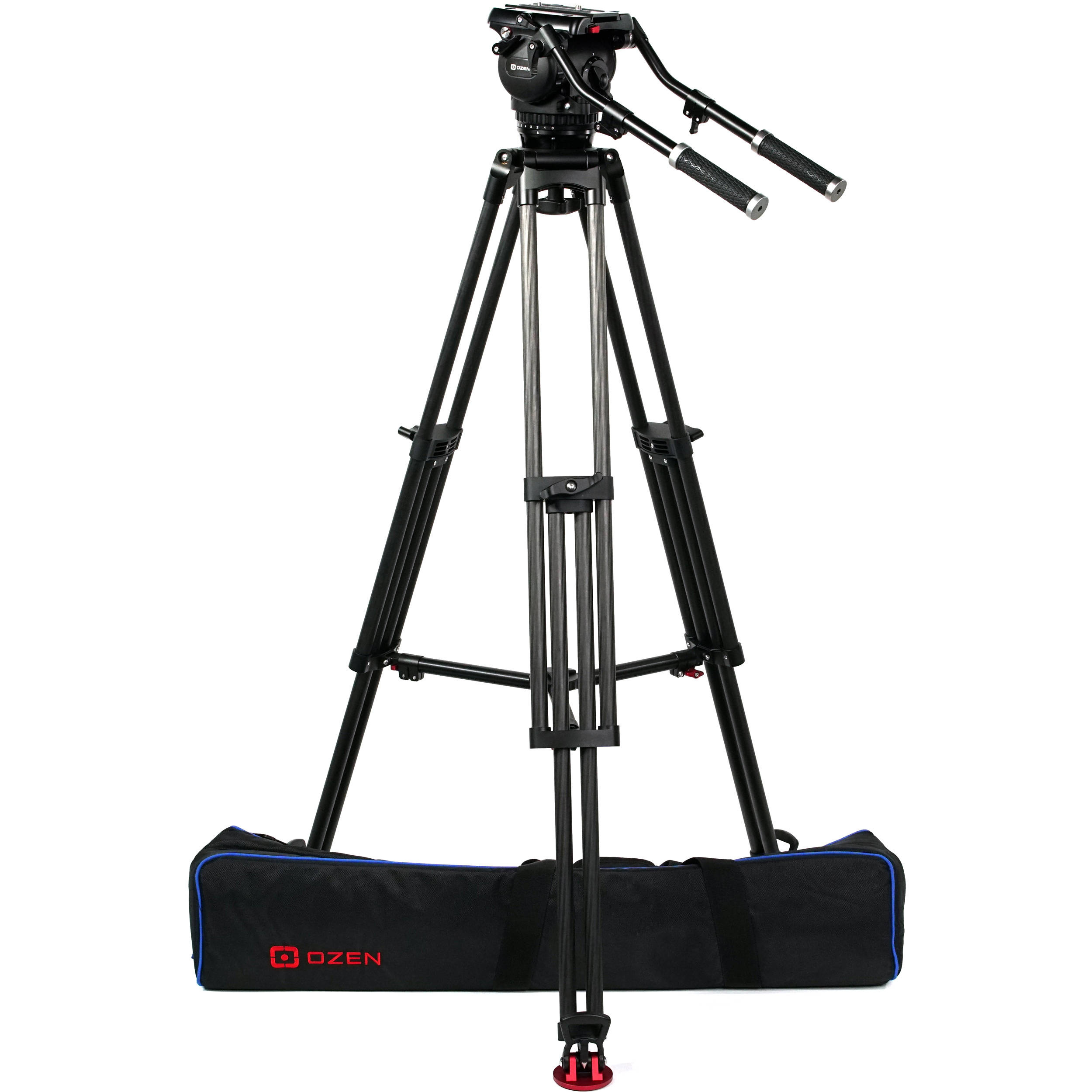 OZEN 20CF1HD 100mm AGILE 20 S-Loc Heavy-Duty Carbon Fiber Tripod System
