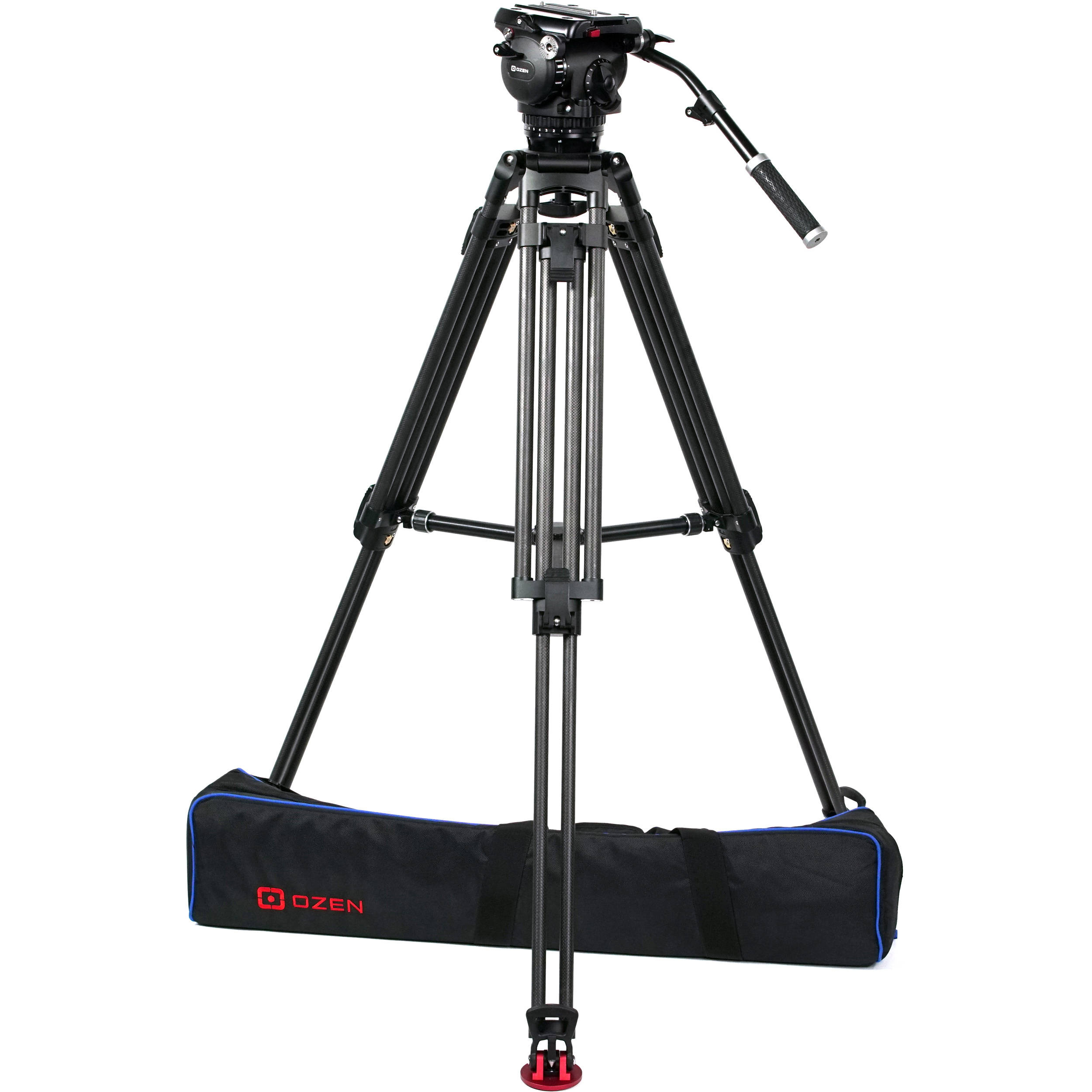 OZEN 20CF2HD 100mm AGILE 20S S-Loc Heavy-Duty Carbon Fibre Tripod System