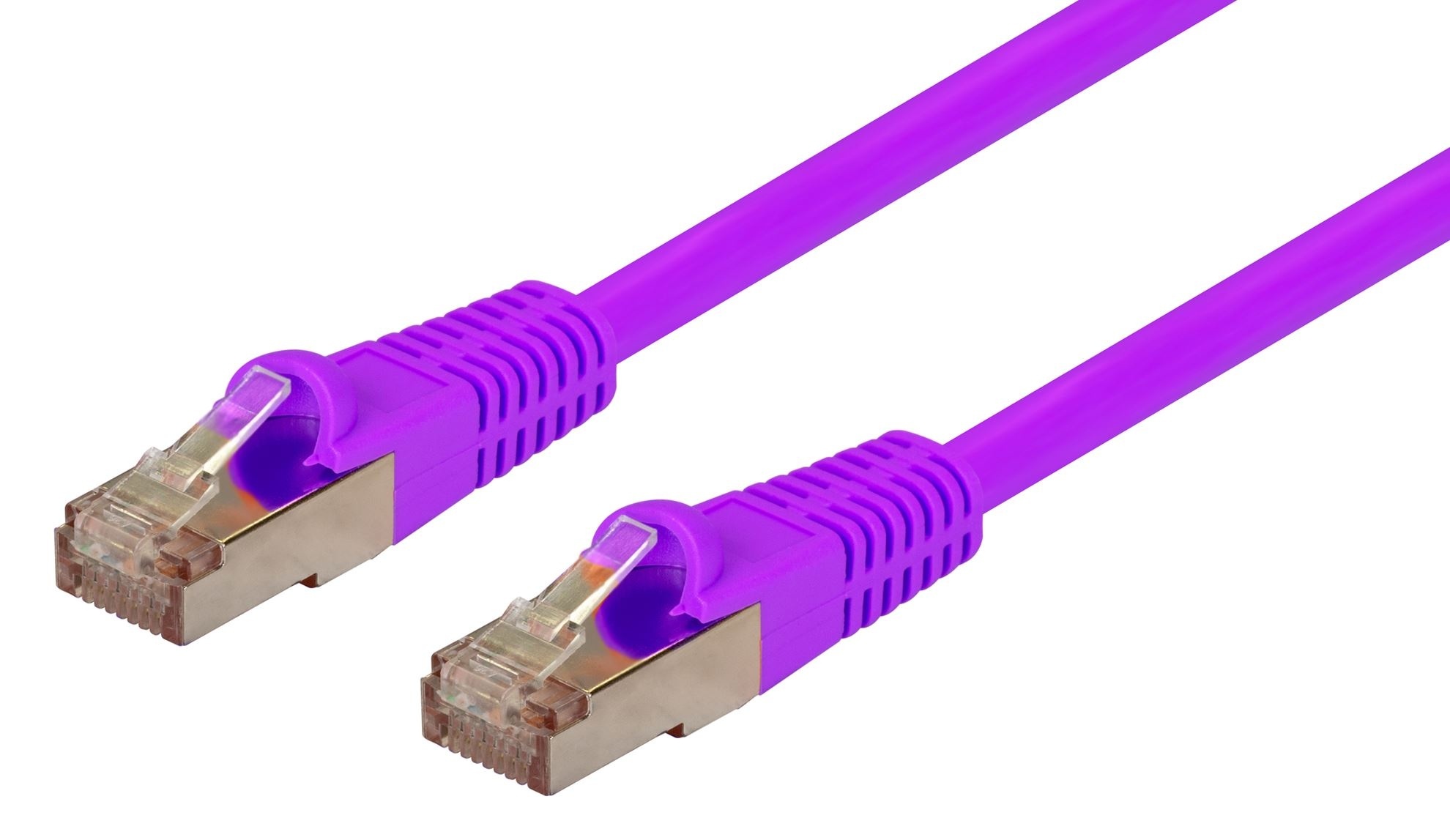 Dynamix Cat6A Purple SFTP 10G Patch Lead (0.5m)