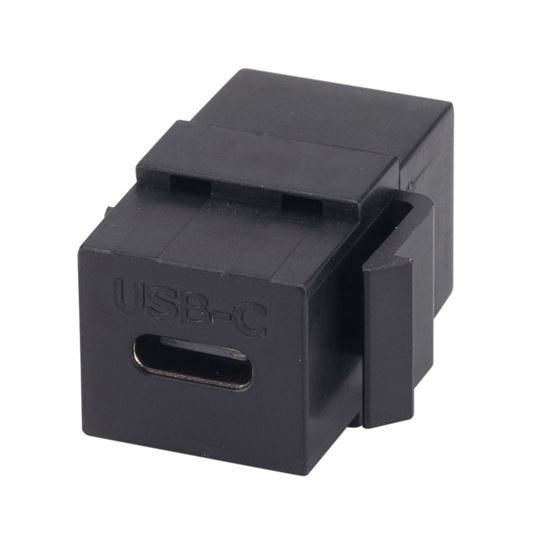 Dynamix USB-C 3.1 Keystone Jack Female to Female Connector (Black)