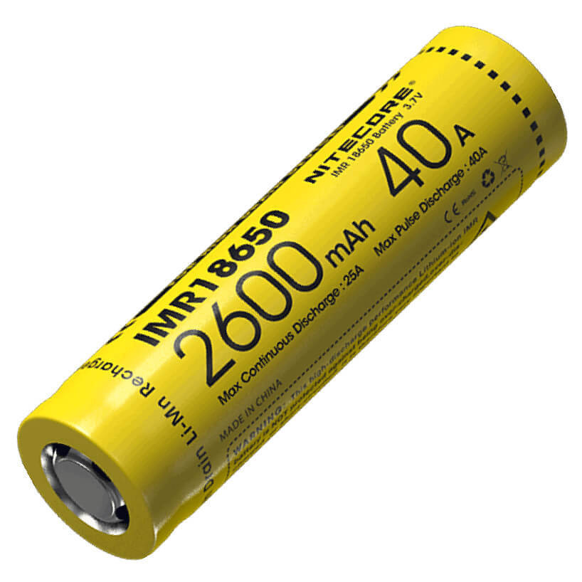 Nitecore IMR18650 2600mAh Battery - Twin Pack