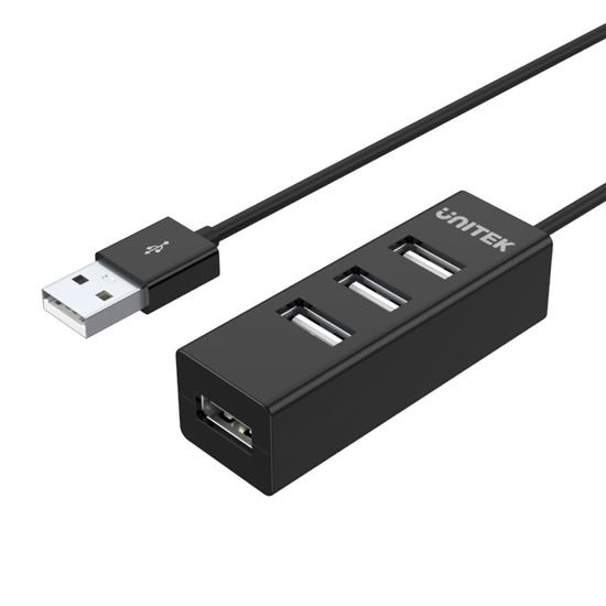 UNITEK USB-A 2.0 4-Port High Speed Hub with Data Transfer