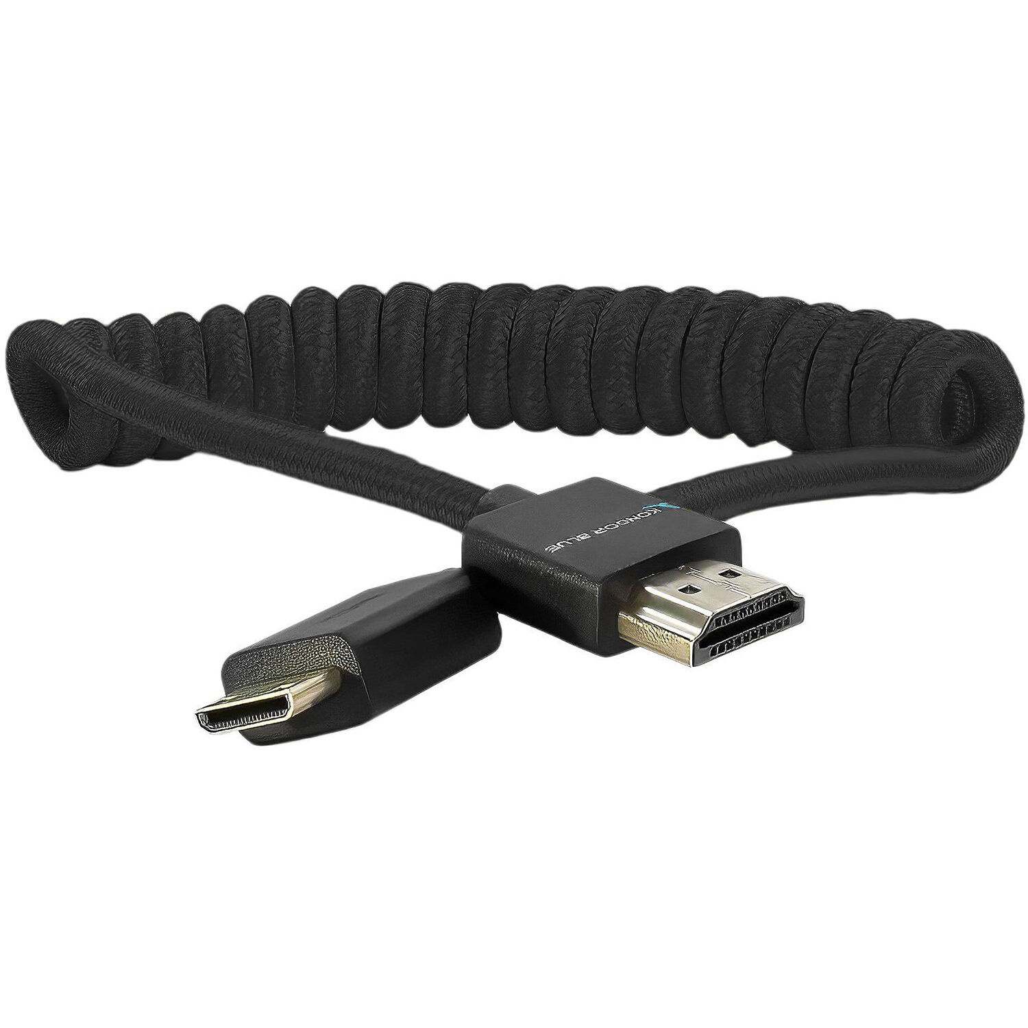 Kondor Blue Coiled Mini-HDMI to HDMI Cable (Black, 30.5 to 61cm)
