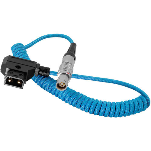 Kondor Blue D-Tap to 4-Pin Coiled Power Cable for Canon C200
