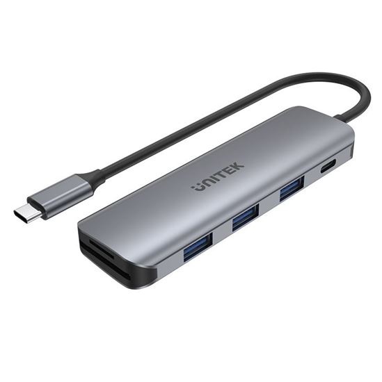 UNITEK 6-in-1 Multi-Port Hub with USB-C Connector