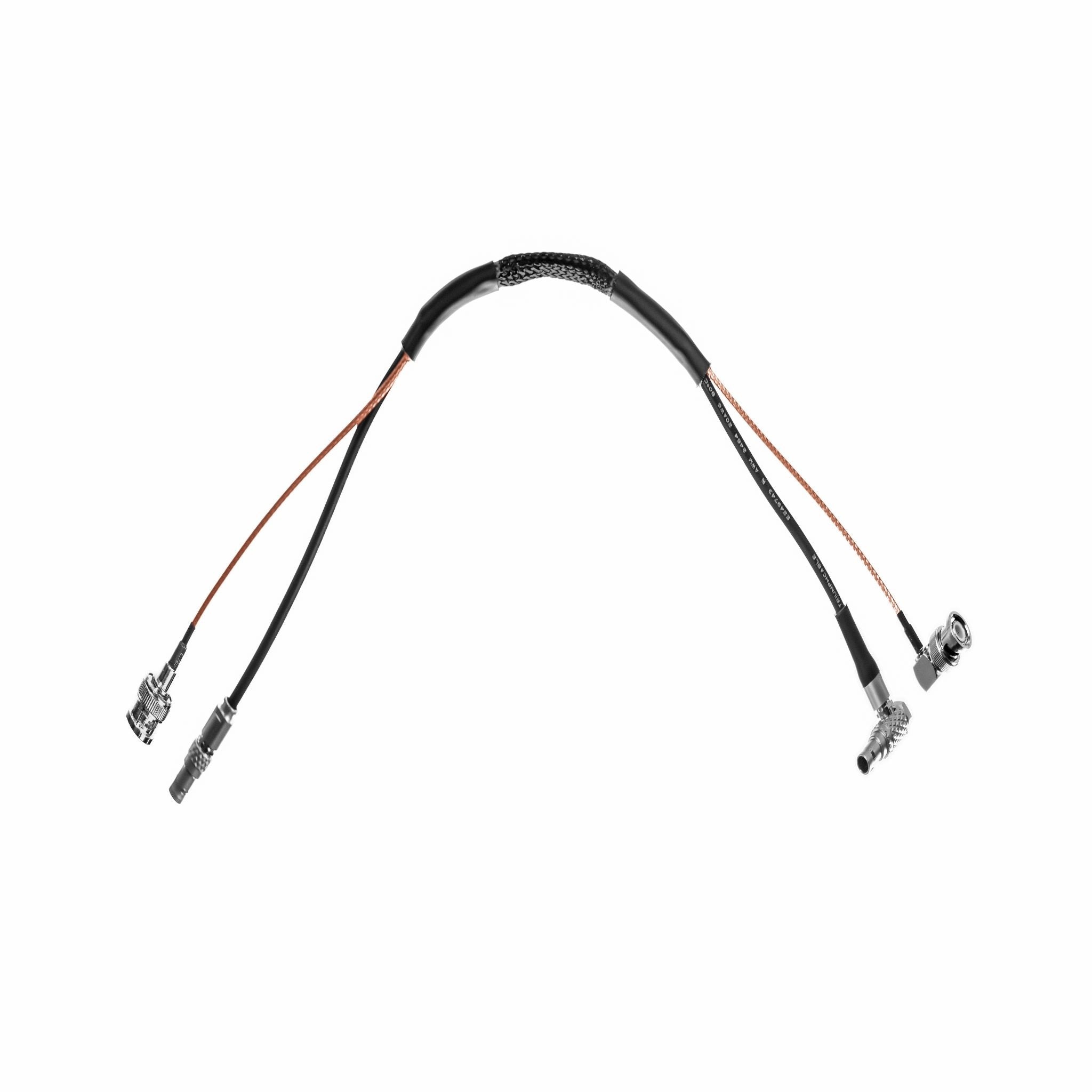 Zacuto 12" 2 Pin to 4 Pin LEMO & SDI Cable