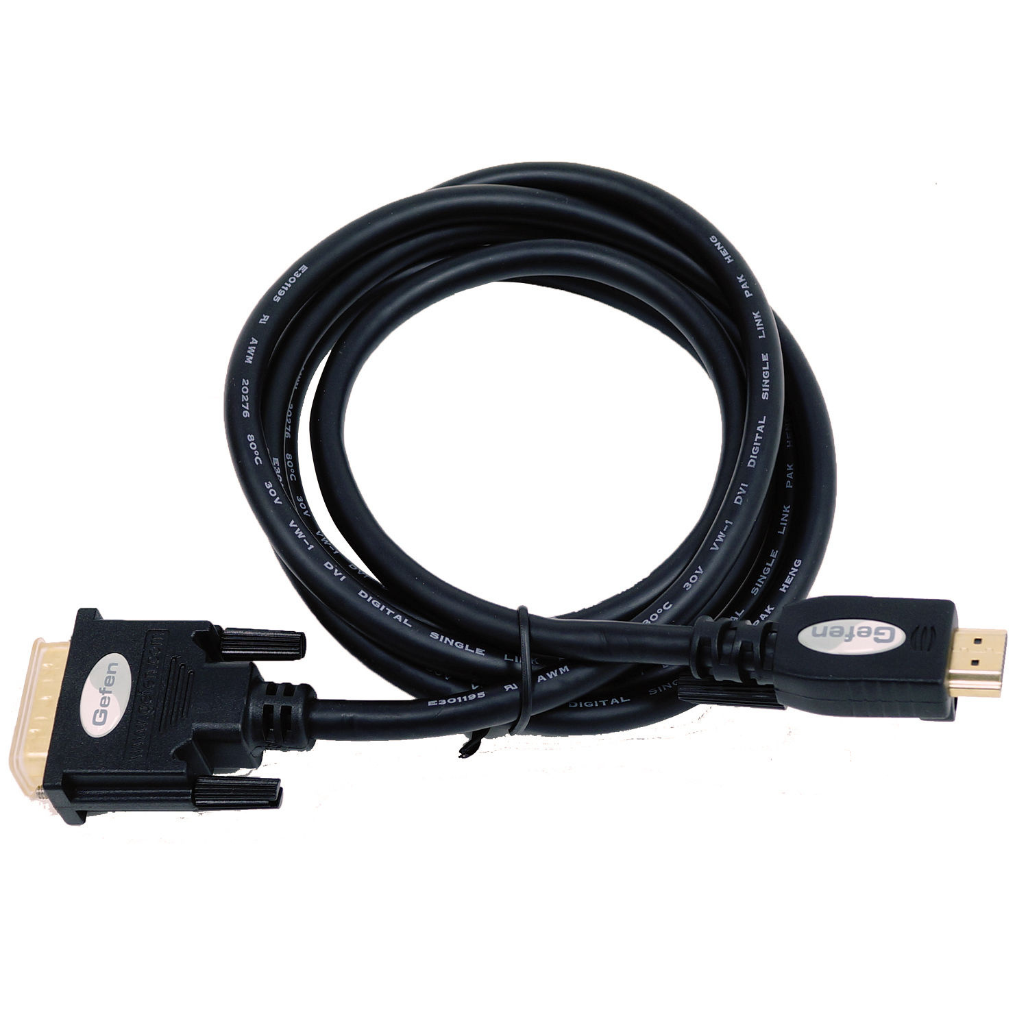 Gefen DVI Male to HDMI Male Locking Cable (Black, 1.8m)