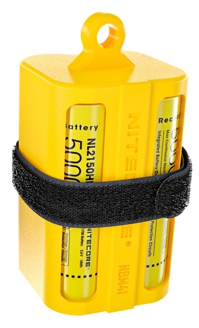 Nitecore NBM41 Battery Magazine for 21700 / 18650 Batteries (Yellow)