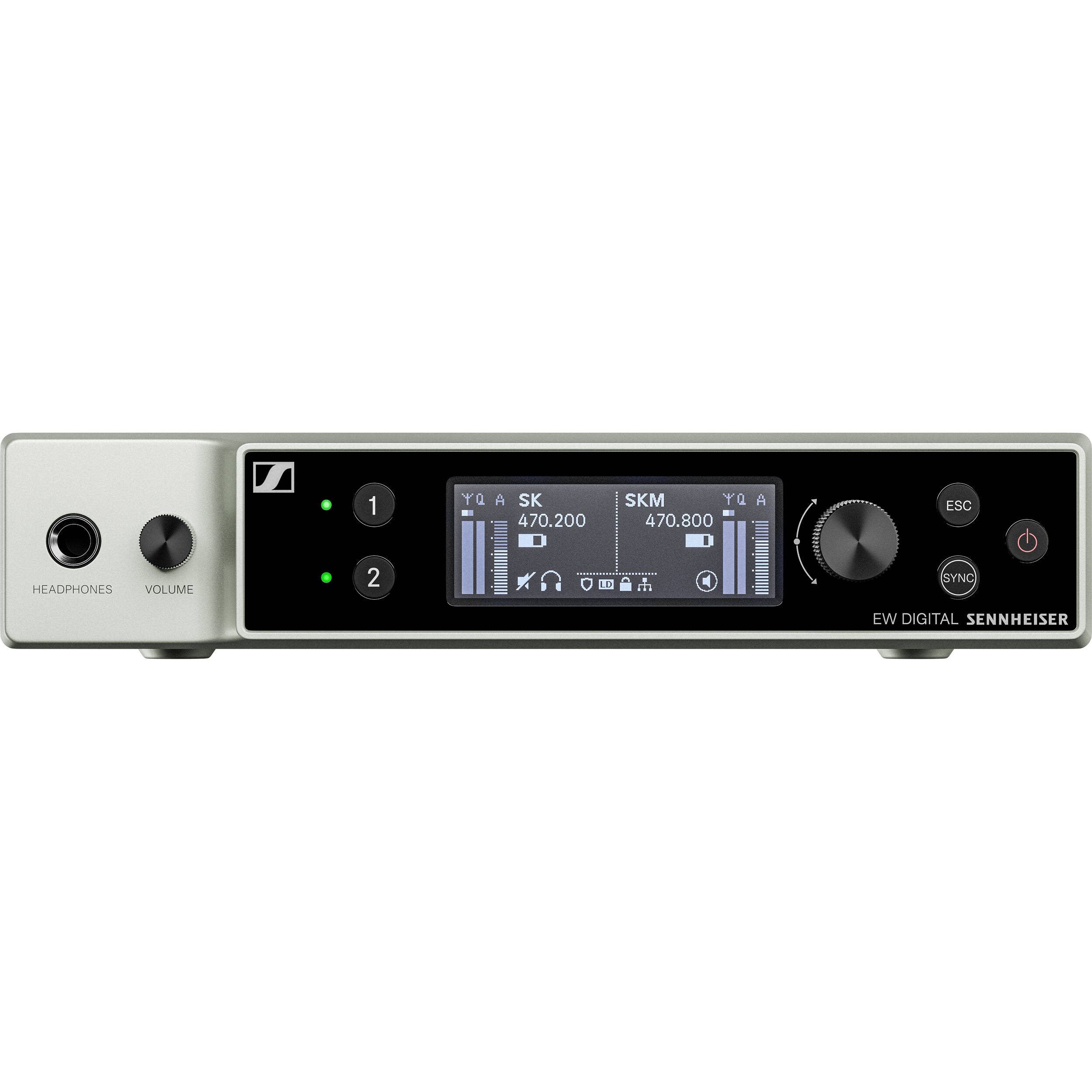 Sennheiser EW-DX EM 2 DANTE Two-Channel Digital Rackmount Receiver with Dante (S4-10)