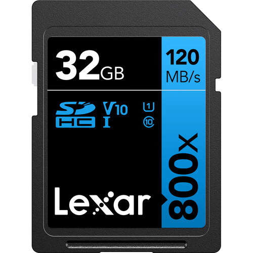 Lexar High-Performance 800x SDHC/SDXC UHS-I Card BLUE Series (32GB)