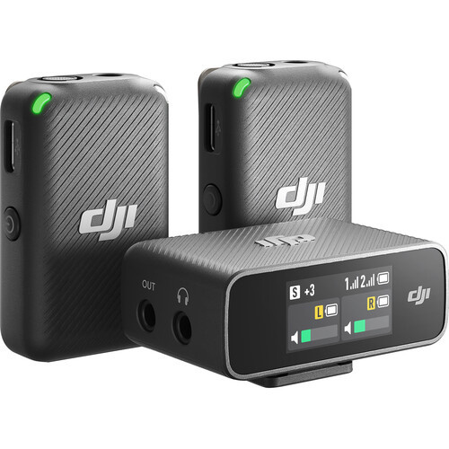 DJI Mic Dual-Channel Wireless Microphone System (2TX/1RX)