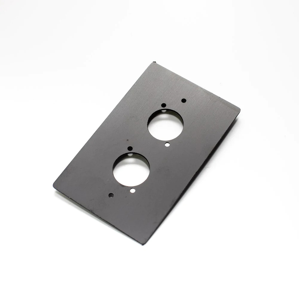 Livesound WP02-P Double D'Series Wall Plate (Black, Vertical)