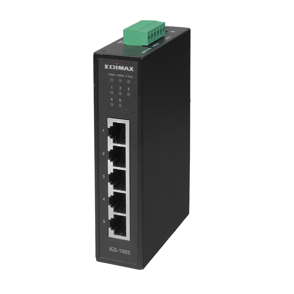 Edimax Industrial 5-Port Gigabit DIN Rail Switch