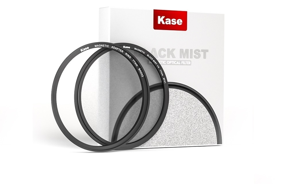 Kase Black Mist Magnetic Filter 1/8 with Magnetic Adapter Ring (77mm)
