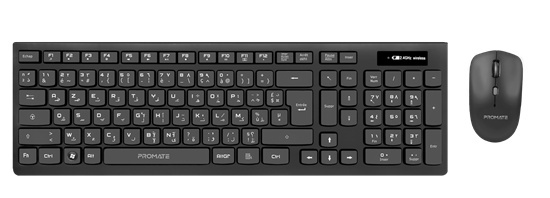 Promate ProCombo 12 Full Size Wireless Keyboard and Mouse