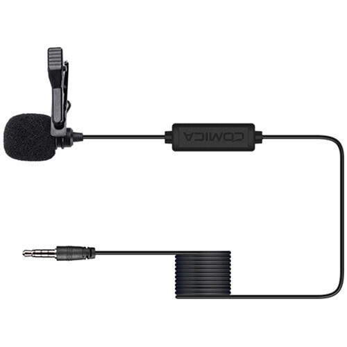Comica Audio CVM-V01SP Omnidirectional 3.5mm TRRS Lavalier Microphone for Smartphones (4.5m)