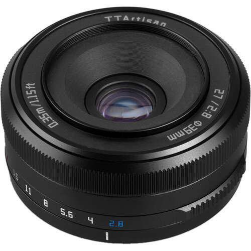 TTArtisan AF 27mm F2.8 XF Lens (Fuji X, Black)
