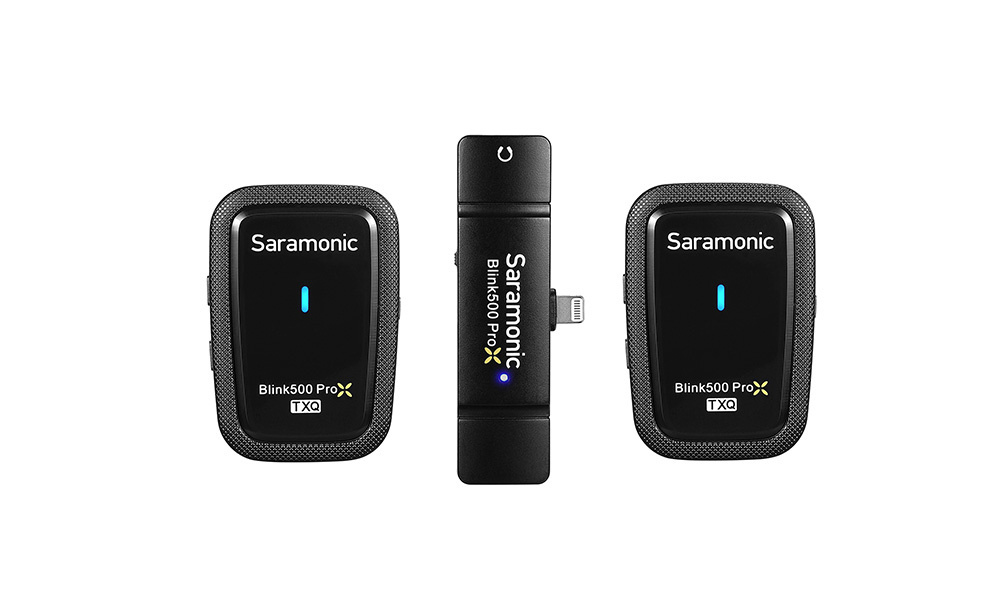 Saramonic Blink500 ProX Q4 2.4GHz Dual-Channel Wireless Microphone System (2TX, Lightning)