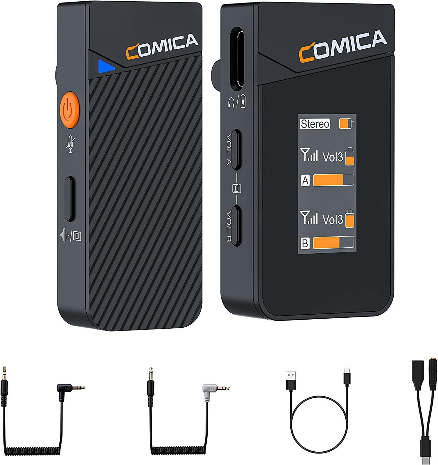 Comica Audio Vimo C1 Series 2.4Ghz Dual Channel Mini Wireless Microphone (RX + TX)