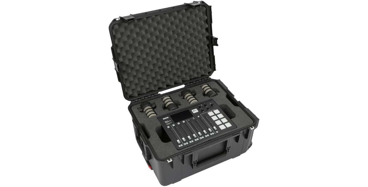 SKB iSeries Injection Molded Mil-Standard Waterproof Case for RODECaster Pro Podcast Mixer