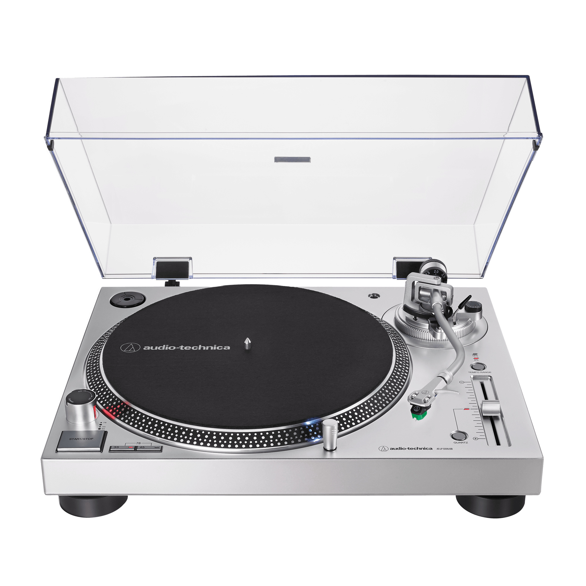 Audio-Technica AT-LP120XUSB Stereo Turntable (Silver)