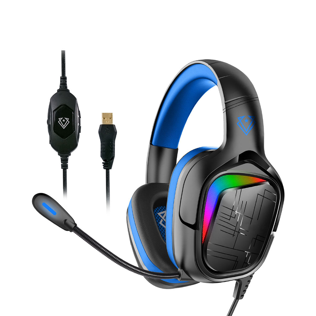 Vertux Miami High Performance 7.1 Stereo Sound Pro Gaming Headset (Blue)