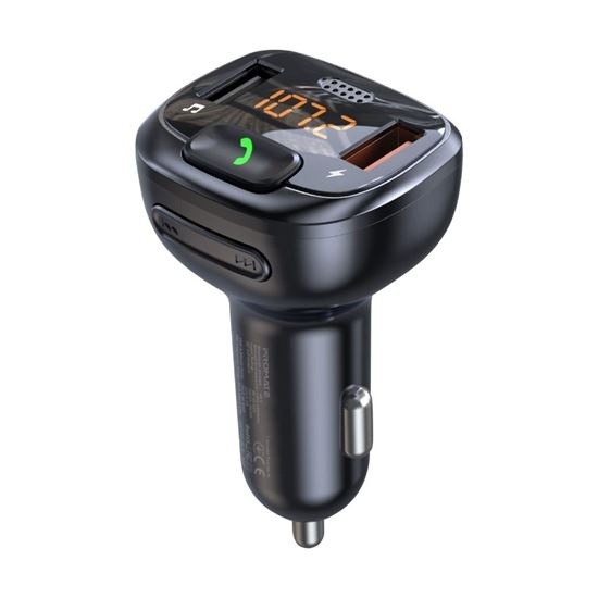 Promate Wireless In-Car FM Transmitter with Handsfree & QC3.0