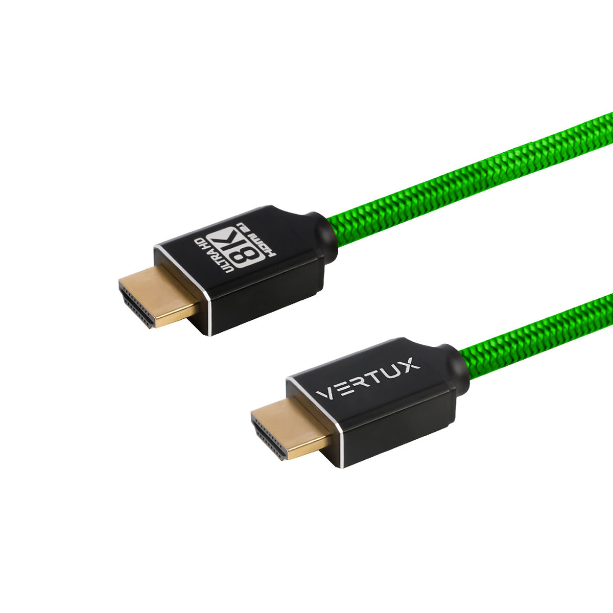 Vertux VertuLink-300 GameCharged 8K HDMI Audio Video 3D Cable (Green)