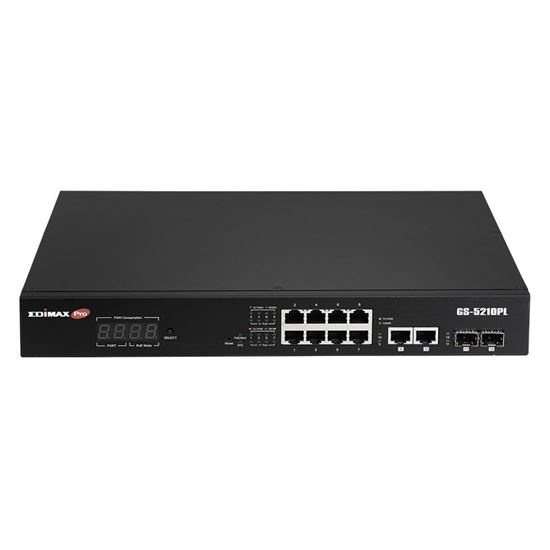 EDIMAX 12-Port Surveillance Long Range Gigabit PoE+ Web Smart Switch