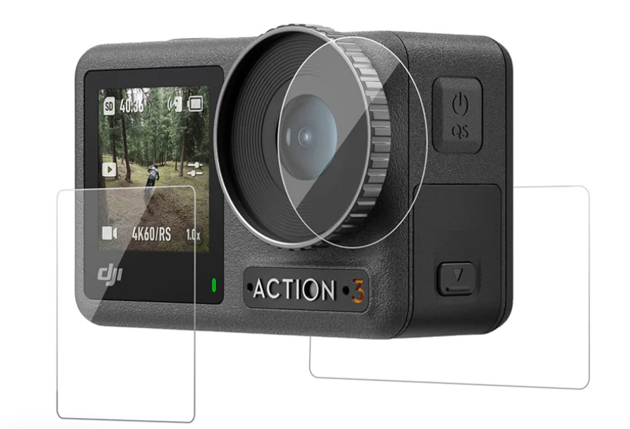 TELESIN HD Protective Film Set for DJI Action 3 Camera