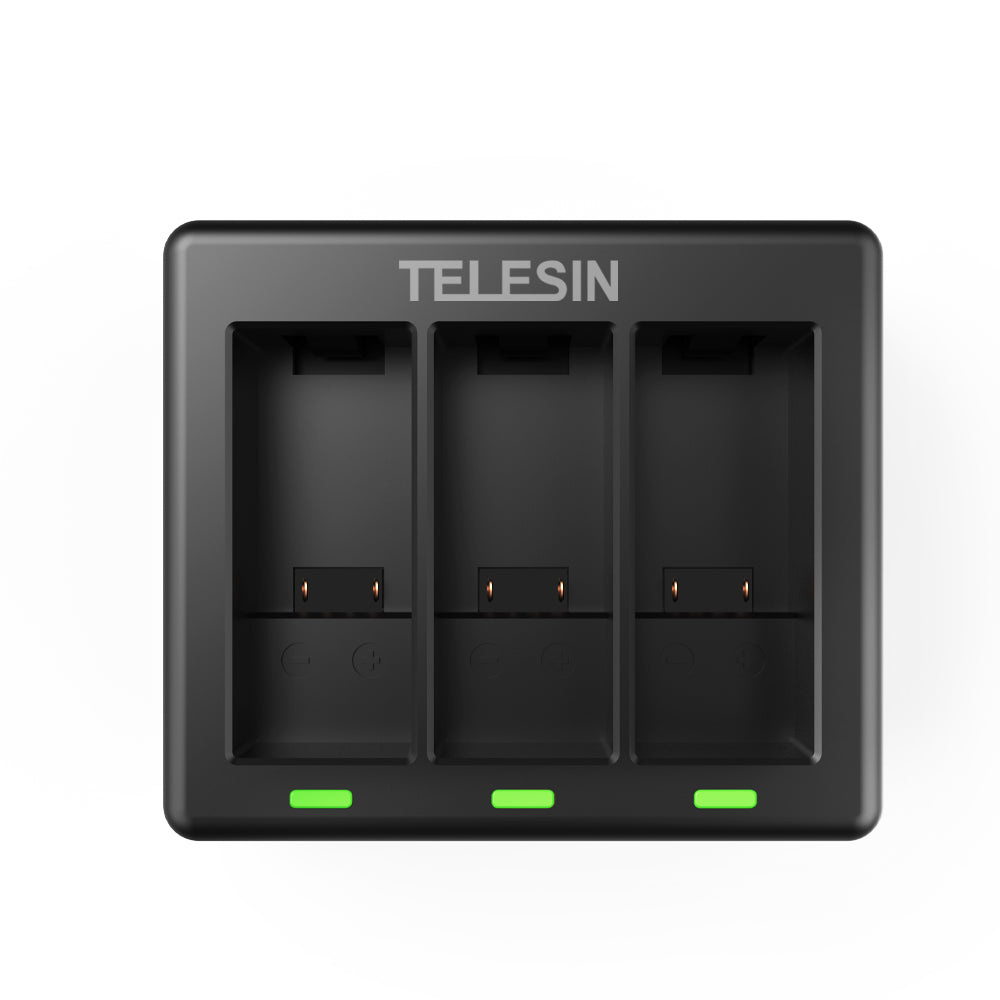 TELESIN 3-Channel Battery Charger for GoPro HERO 9/10/11/12 Black