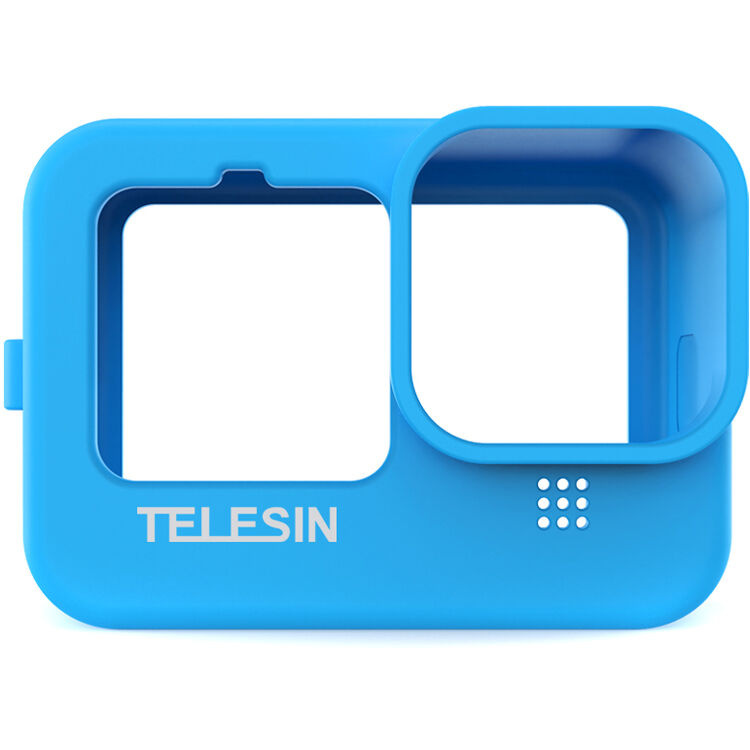 TELESIN Protective Silicone Case with Lanyard for GoPro HERO 9/10/11/12 (Blue)