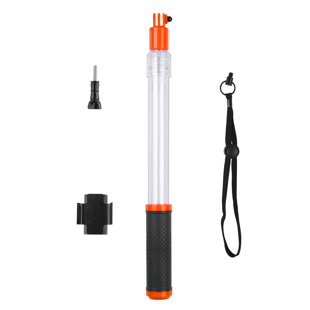 TELESIN GP-MNP-T01 Floating Translucent Waterproof Selfie Stick for Action Camera