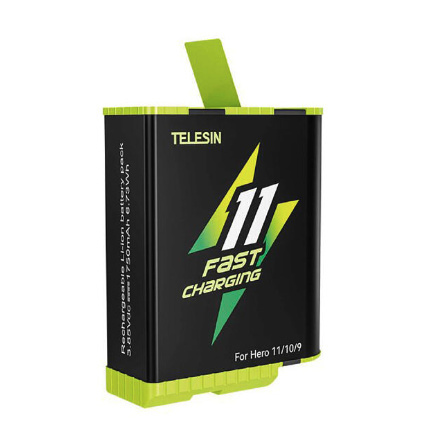 TELESIN 1750mAh Fast-Charging Battery for GoPro HERO 9/10/11/12