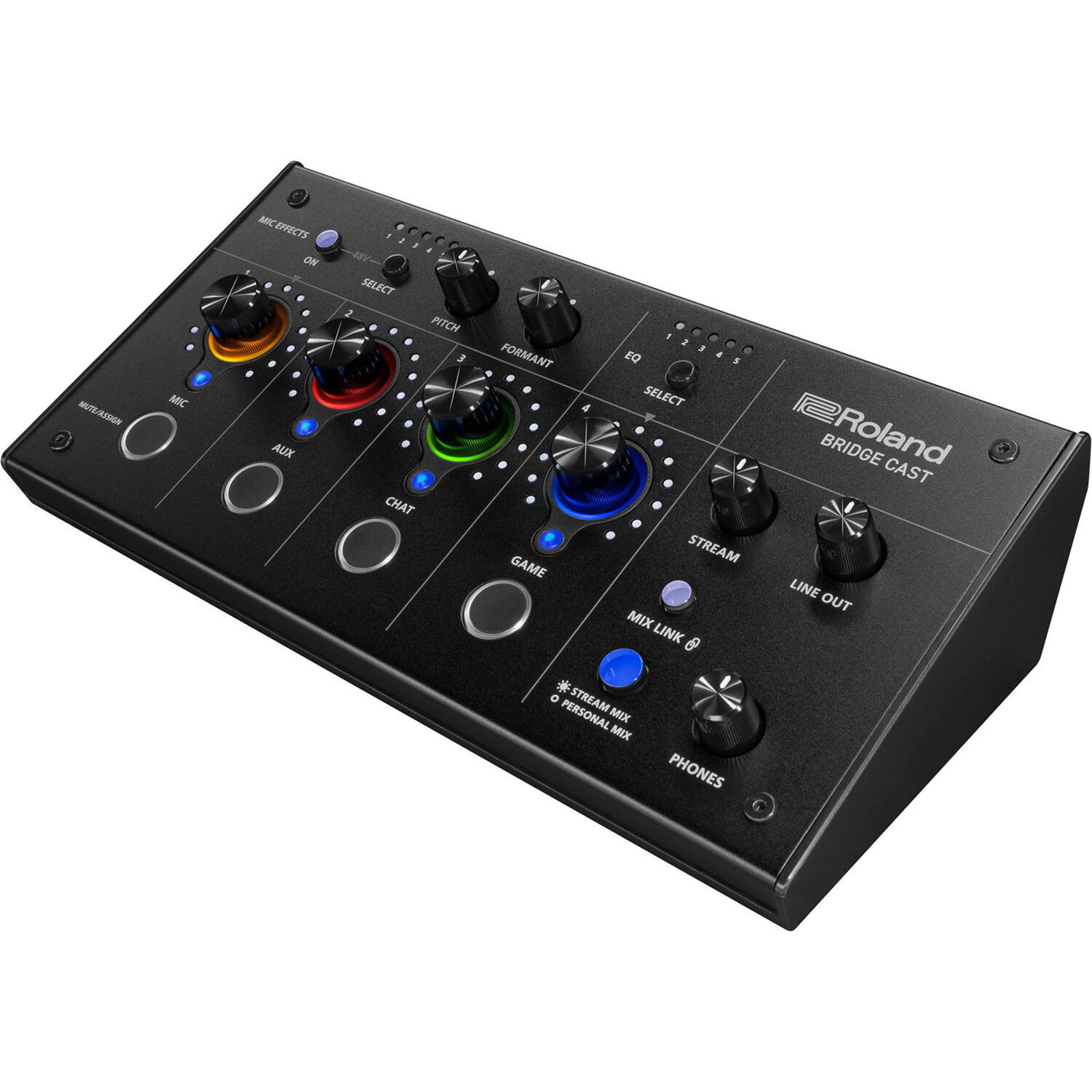 Roland BRIDGE CAST Dual-Bus Gaming Mixer | Rubber Monkey | NZ Roland BRIDGE CAST Dual-Bus Gaming Mixer | Rubber Monkey | NZ