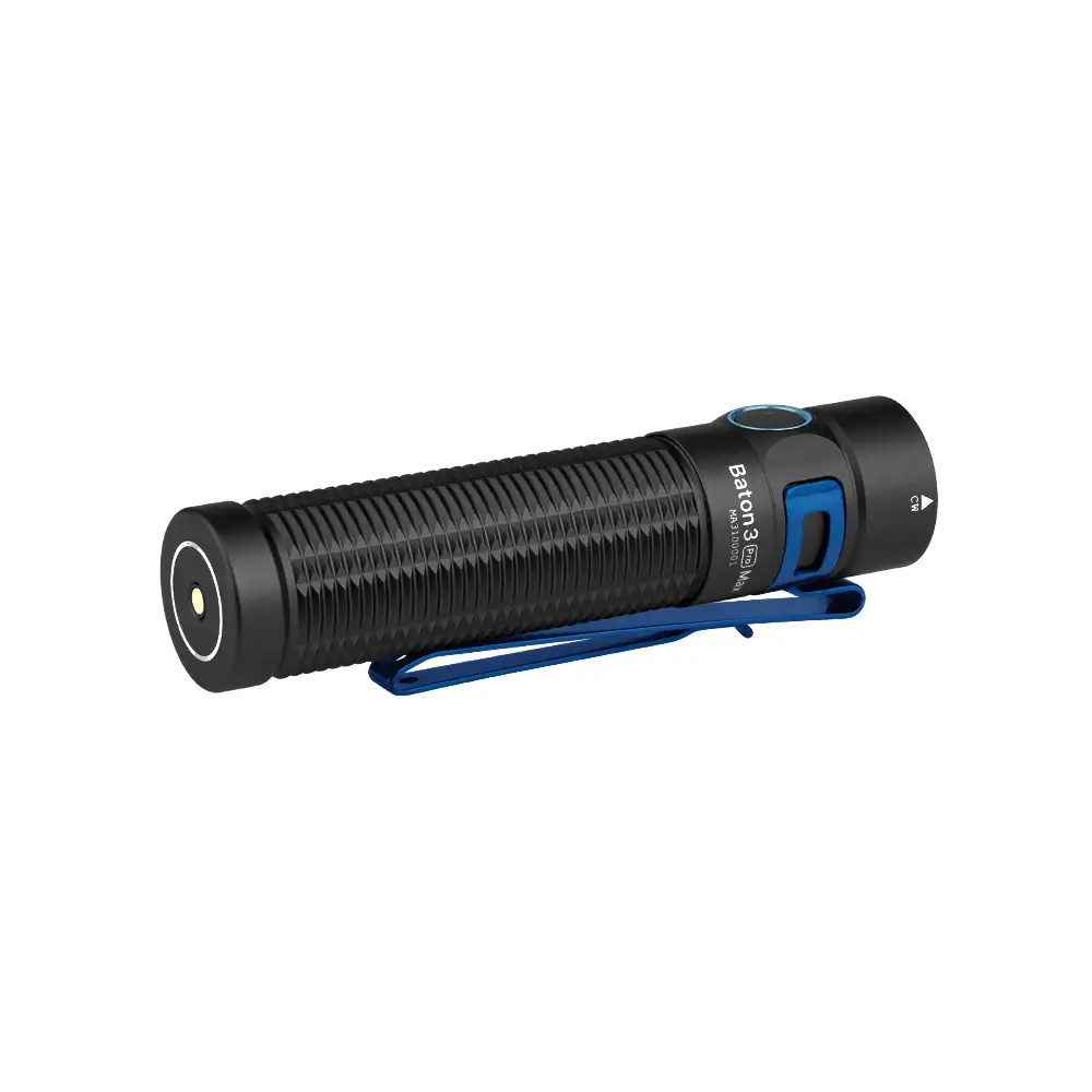 Olight Baton 3 Pro Max 2500 Lumens Rechargeable EDC Torch (NW, Black)