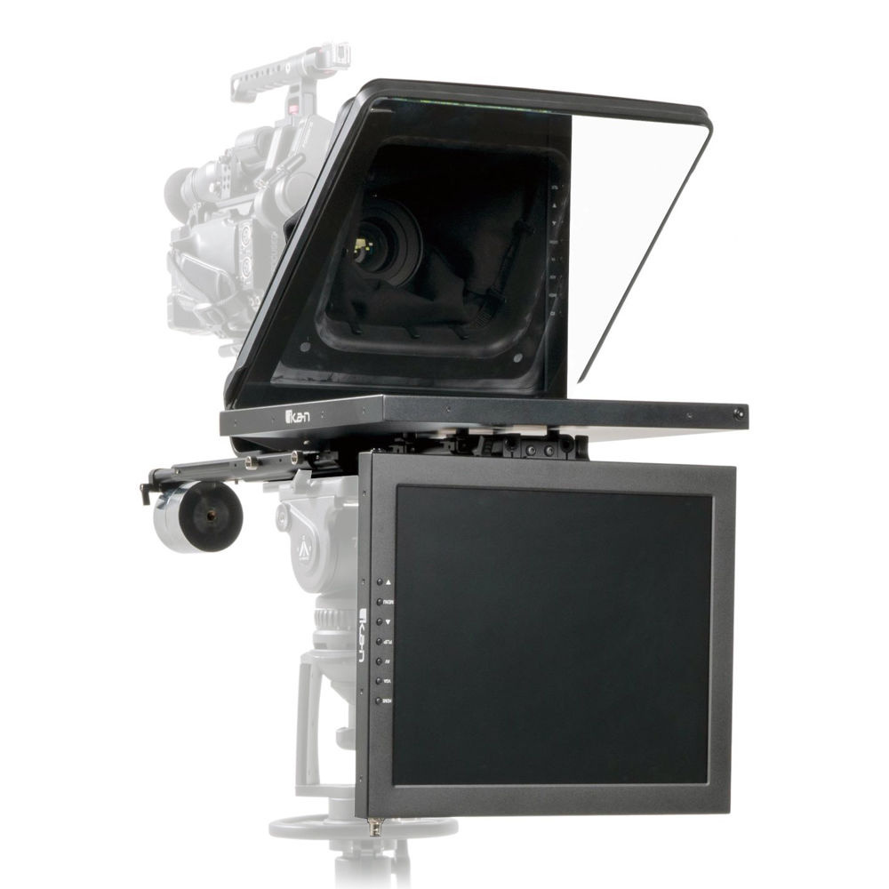 Ikan Professional High-Bright Teleprompter with Talent Monitor Kit (15")