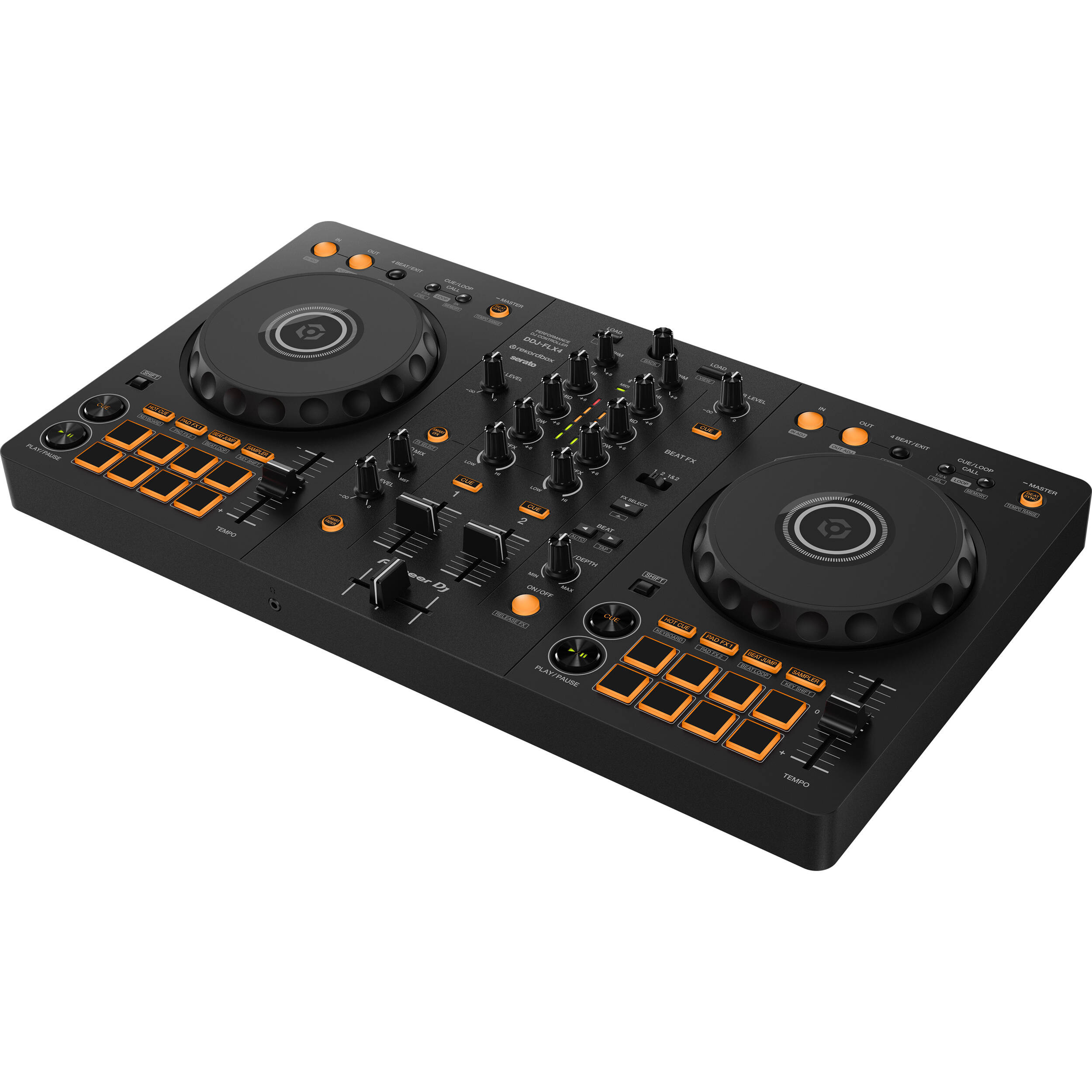 Pioneer DJ DDJ-FLX4 Portable 2-Channel rekordbox DJ and Serato 