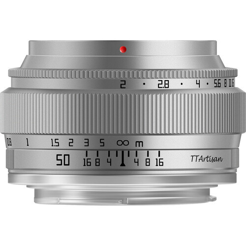 TTArtisan 50mm f/2 Lens for Canon EF-M (Silver)