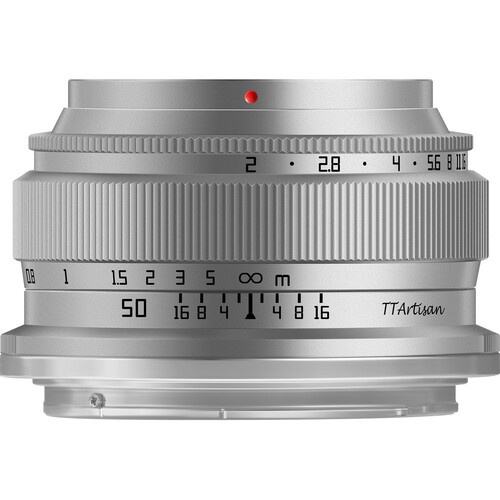TTArtisan 50mm f/2 Lens for Nikon Z (Silver)