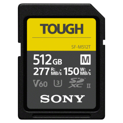 Sony Tough SDXC UHS II 277MB/s Memory Card V60 (512GB)