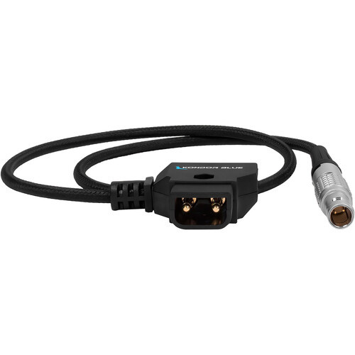 Kondor Blue D-Tap to LEMO 0B-Type 2-Pin Male Power Cable (Raven Black)