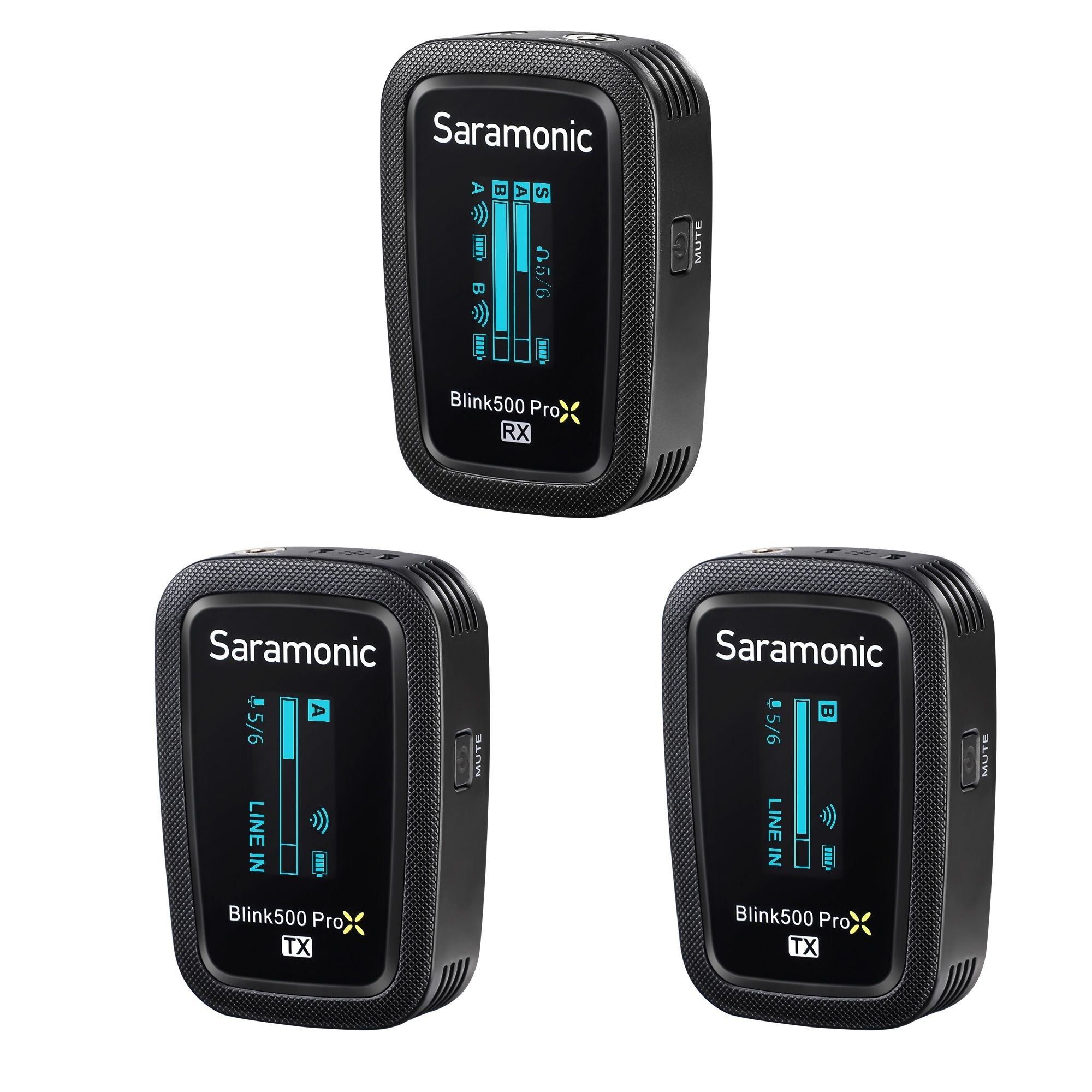 Saramonic Blink 500 ProX B2 2-Person Wireless Omni Lavalier Microphone System (Black, 2.4 GHz)