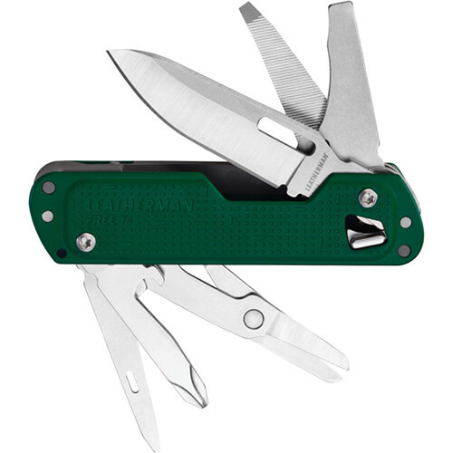 Leatherman FREE T4 Pocket Knife Multi-Tool (Evergreen)