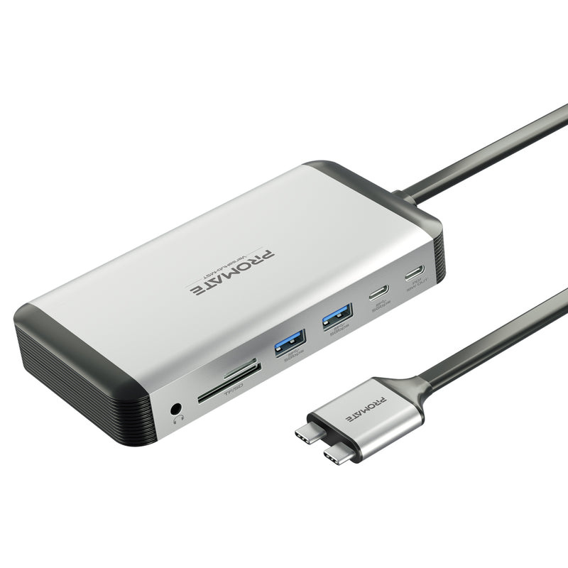 Promate VERSAHUB-MST 12-In-1 Multi-Port Hub With USB-C Connector